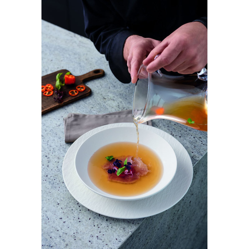 Villeroy & Boch Manufacture Rock 14.75 oz Soup Plate, White