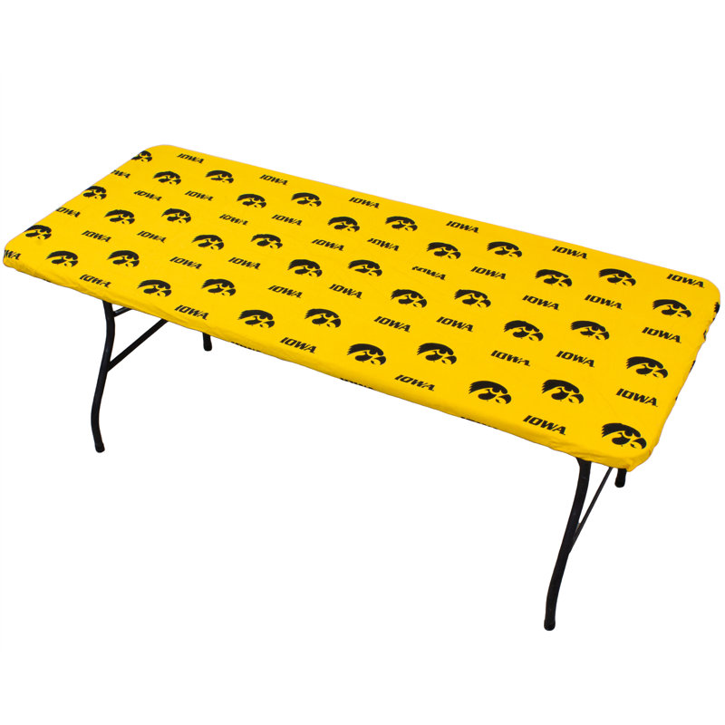 Outdoor Patio Table Cover, 33" H x 33" W x 1" D, Yellow/Black