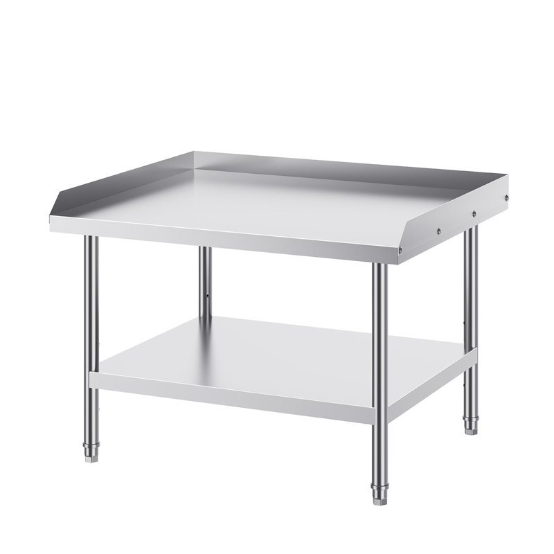 Table de travail en acier inoxydable, 26" H x 36" L