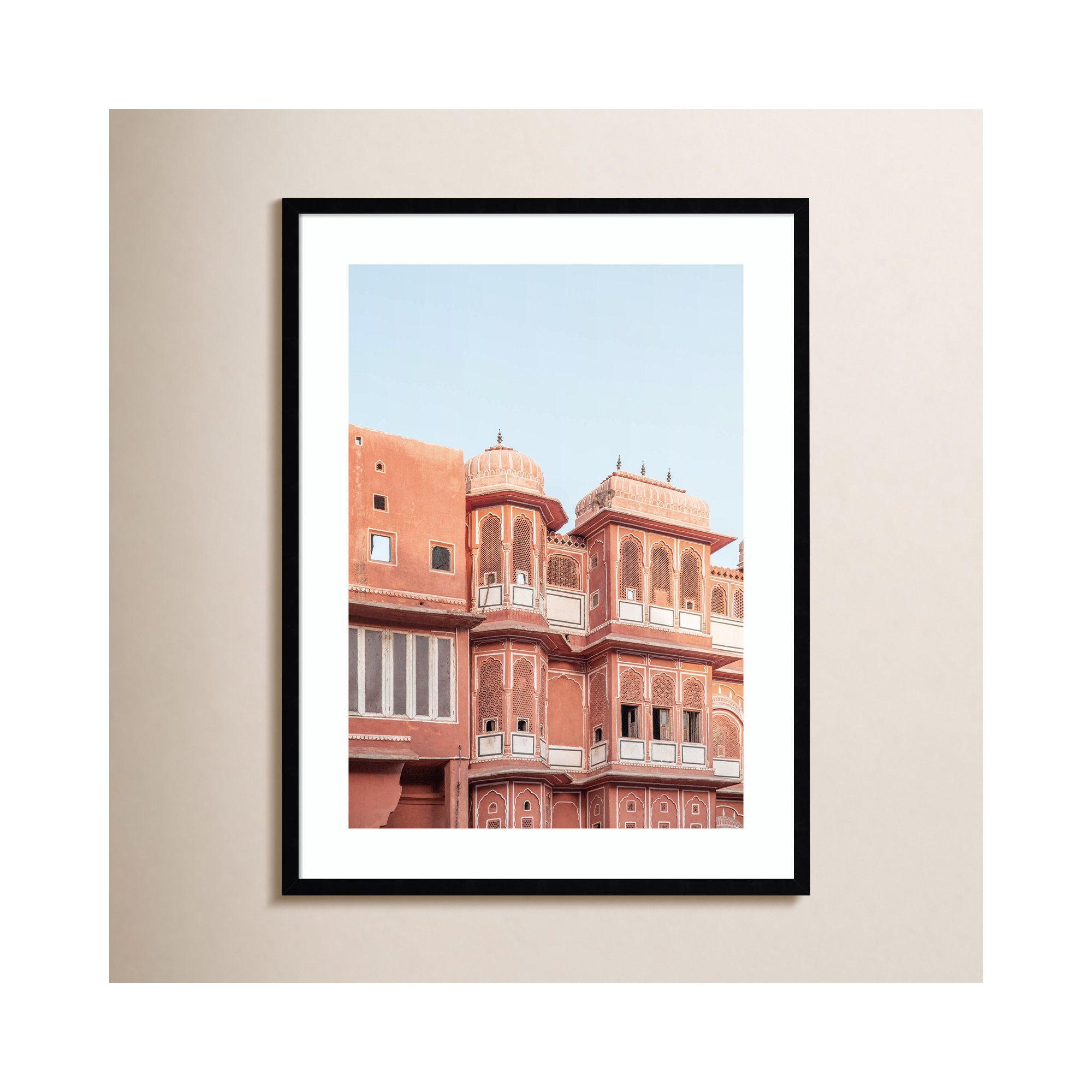 Palace by Shot by Clint Wood Framed Wall Art Print, Black, 33" H x 25" W
