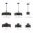Bevil 4 - Light Dimmable Drum Chandelier