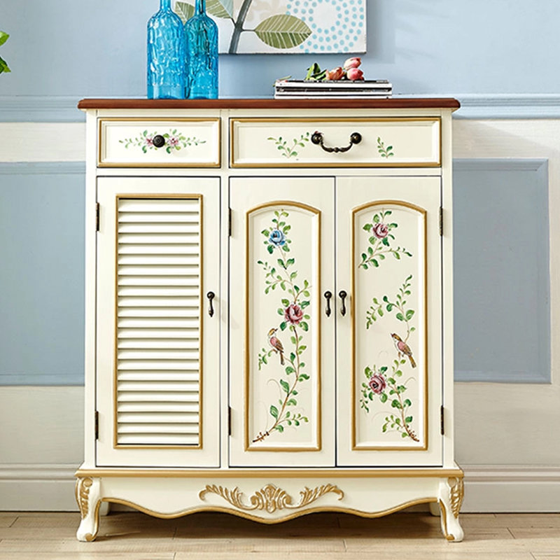 Banc de rangement beige en bois manufacturé, H 41,34 po x l 36,02 po x P 13,78 po