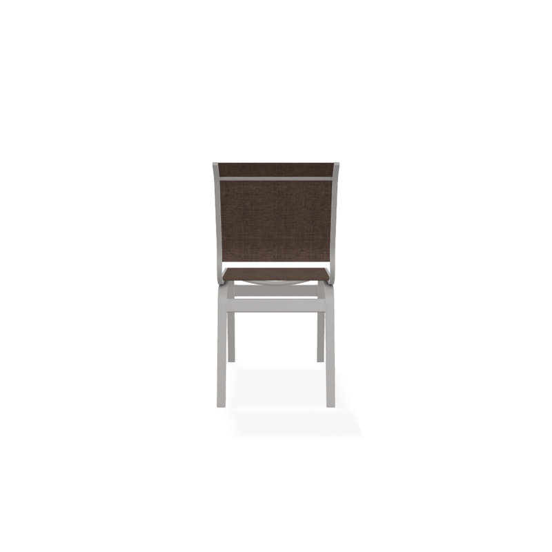 Chaise d'appoint de salle à manger Hiraku, Moka Sunbrella®, Gris chaleureux texturé
