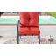 Chaise de patio avec coussins Jenalea
