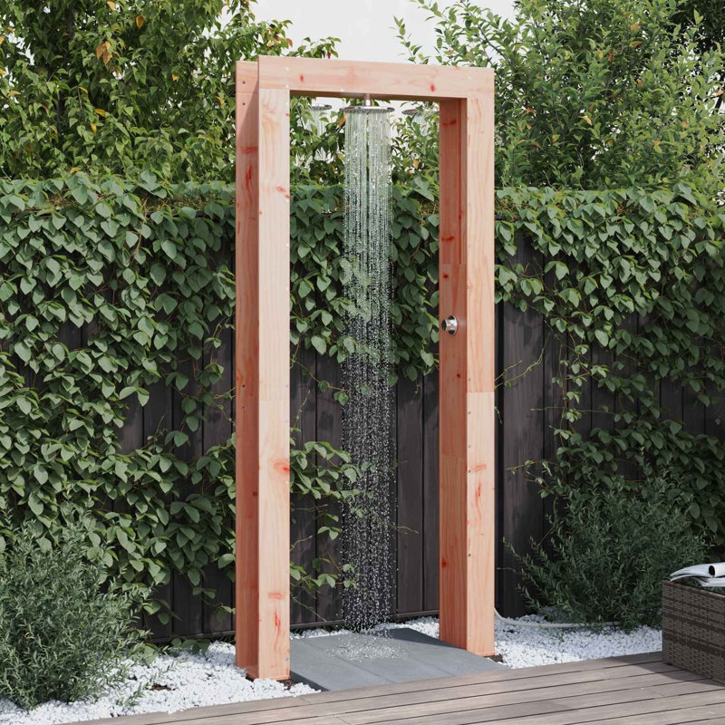 Outdoor Shower and Footwash Spout, Red Oak