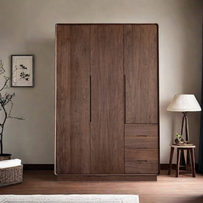 European style retro simple wardrobe