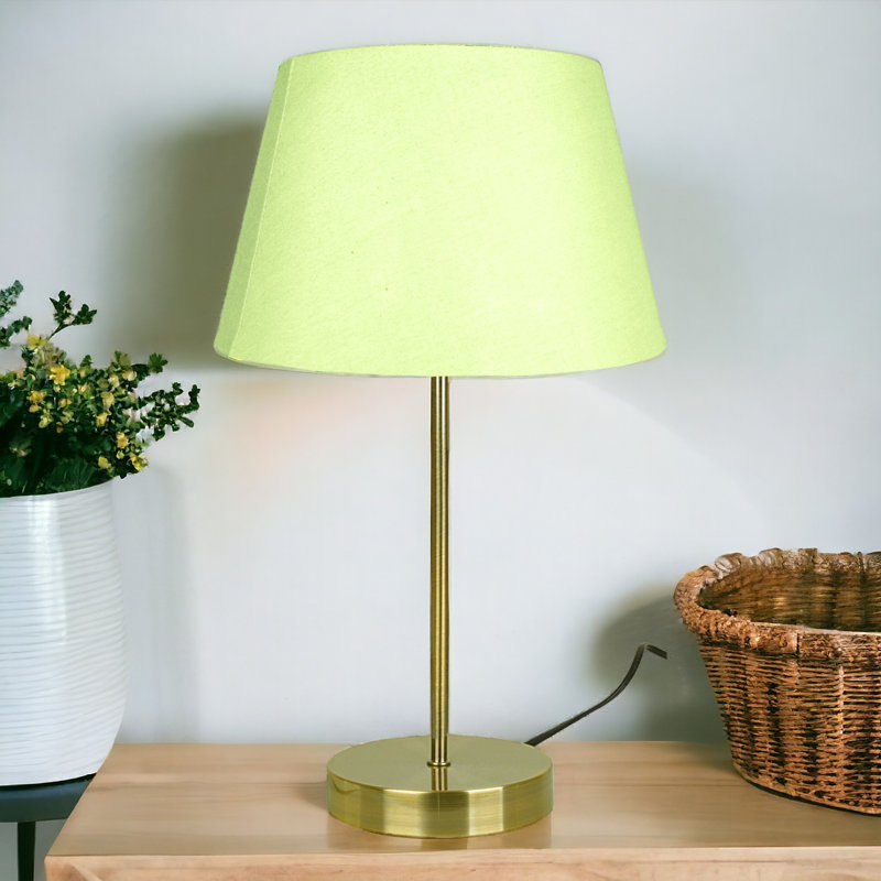 Okken Metal Table Lamp, Burgundy Sage