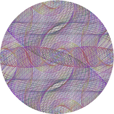 Tapis mauve / blanc Tern