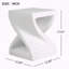 Table d'appoint moderne à base torsadée MGO Terrazzo moucheté toutes saisons