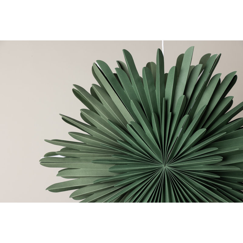 Brooklana 1 - Light Geometric Pendant, Green, 80cm H x 80cm W x 80cm D
