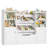 Kirklyn 55.3"W Bookcase With 6 Removable Bins And 1 Large Drawer, Wood White Storage Kids Bookcase
