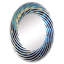 Miroir mural Nautilus Sapphire-124182636-124182638