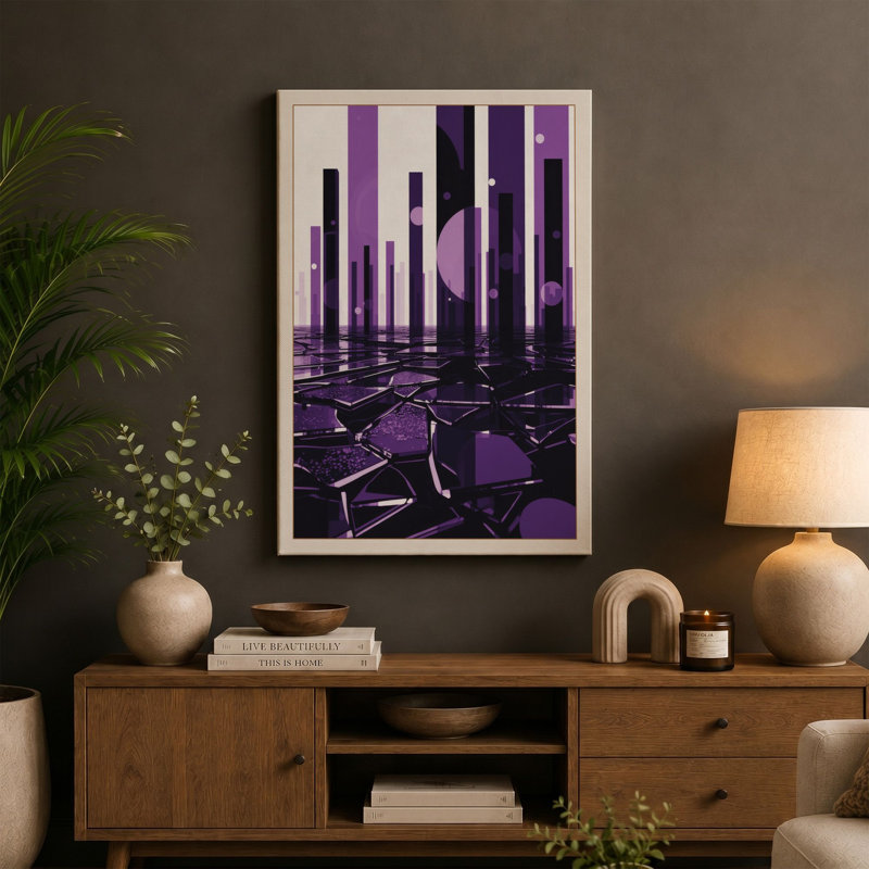 Urban Fragments Industrial - Wrapped Canvas, 36x24 - 91.4 x 61.0 cm, Taupe Border