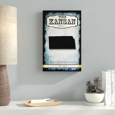 States Brewing Co Kansas' Graphic Art Print on Wrapped Canvas -  Ebern Designs, EBND3120 39247242