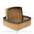 Square Baskets, Seagrass, Set Of 2 Sm: 8X8x4, Lrg: 10.5X10.5X4.5