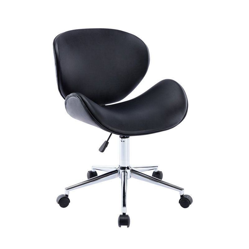 Akimasa Task Chair, Black, Polyurethane