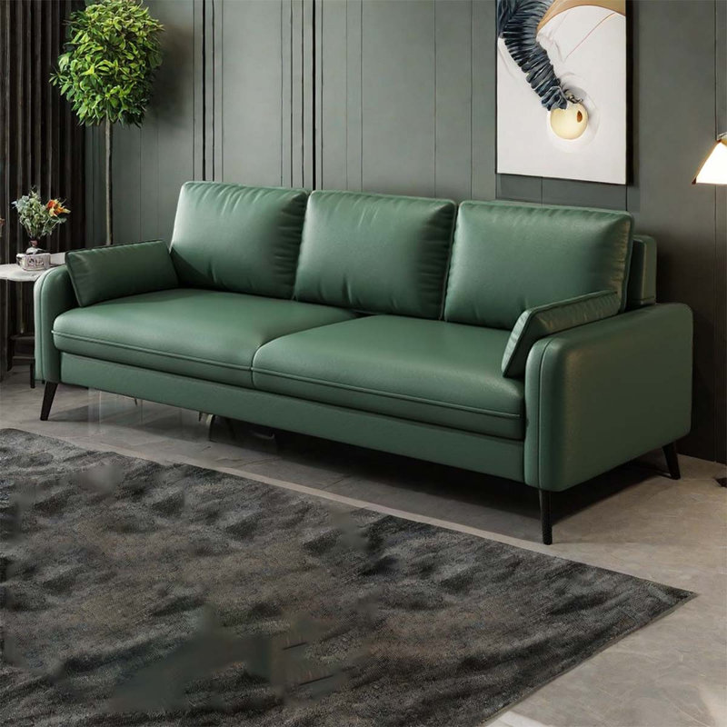 Ensemble de salon en similicuir Trema, Similicuir vert