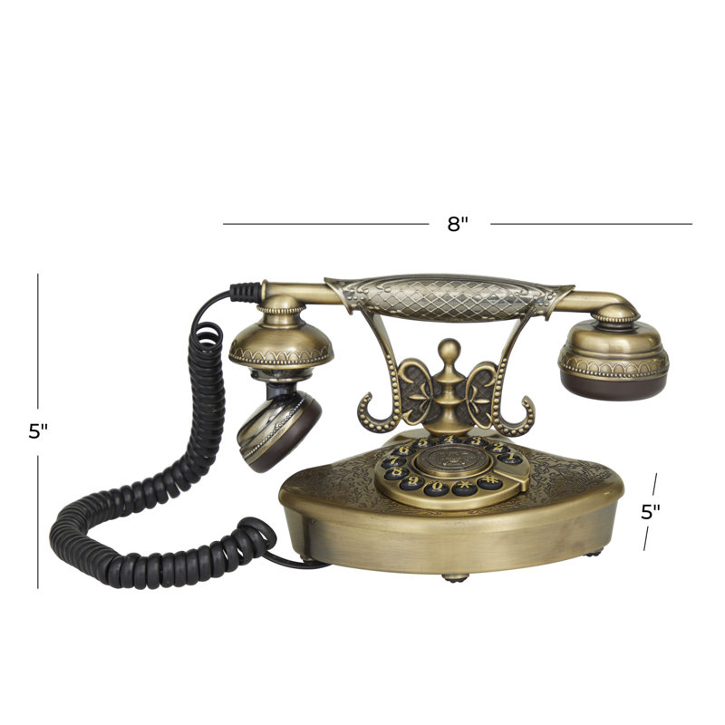Rotary Dial Corded Telephone