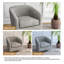 Bennett 73.1 Cm Wide Cotton Swivel Barrel Chair-82341192