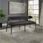 Banc Jaramillo au fini chenille noir