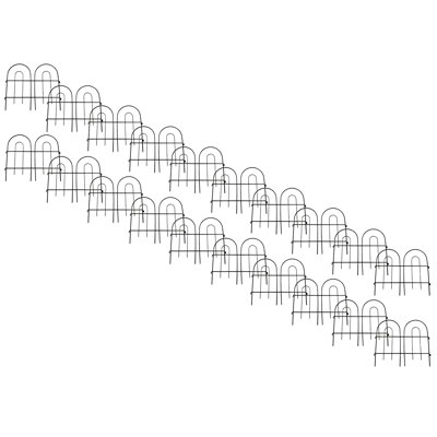 41 cm H x 45 cm W Lawn Edging Fencing with 20 Panel(s) Included