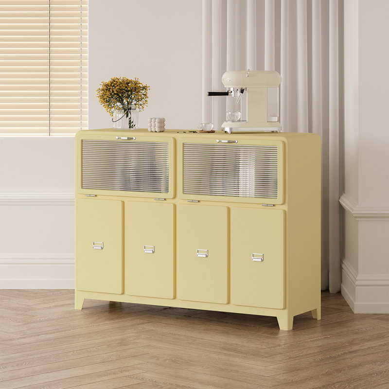 Buffet 52,44 po Side Cabinet, Jaune
