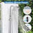 Modern Outdoor Shower System with 6'' Rainfall Shower Head and Handheld Spray, Wall Mounted Dual Function Exposed Shower Kit-129439560