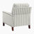 Lenzini 29'' W Striped Fabric Push Back Recliner with Nailhead Trim-1311507149