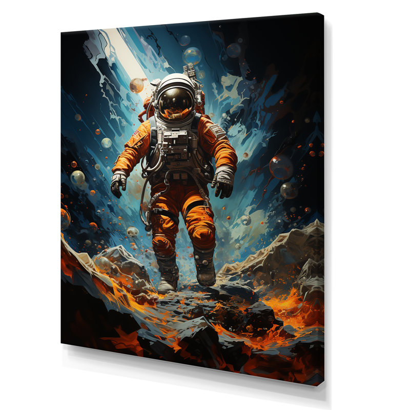 «Moretaine Space Astronaut Resilience», reproduction sur toile, Toile tendue, H 32 po x l 24 po x P 1 po