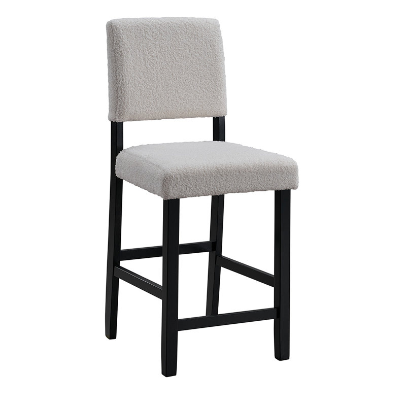Avella 24" H Boucle Fabric Counter Stool