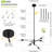 6 - Light Dimmable Sputnik Spider Chandelier-1003262788