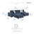 Odesser 115" W 3-Piece Chenille Sleeper Sectional-1065647964-1065647965