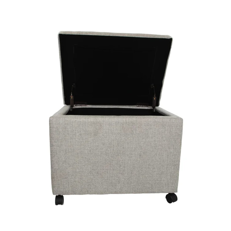 Rangement en tissu gris pour tracas - Maison et bureau avec roulettes fiables