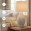 Lampe de table standard ivoire 28 po Waburn