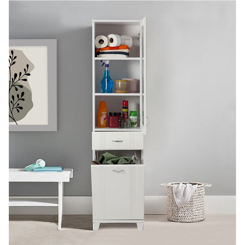 Armoire à linge Chouteau l 16,93 po x H 69,69 po x P 15,16 po