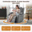 Fauteuil berçant surdimensionné avec accoudoirs réglables et inclinables avec porte-gobelet