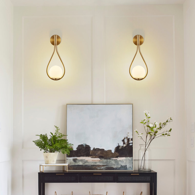 2-Pack Modern Golden Vanity Light