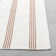 Sorrento 2x3 Handwoven Performance Stripe Ivory Fabric Rug