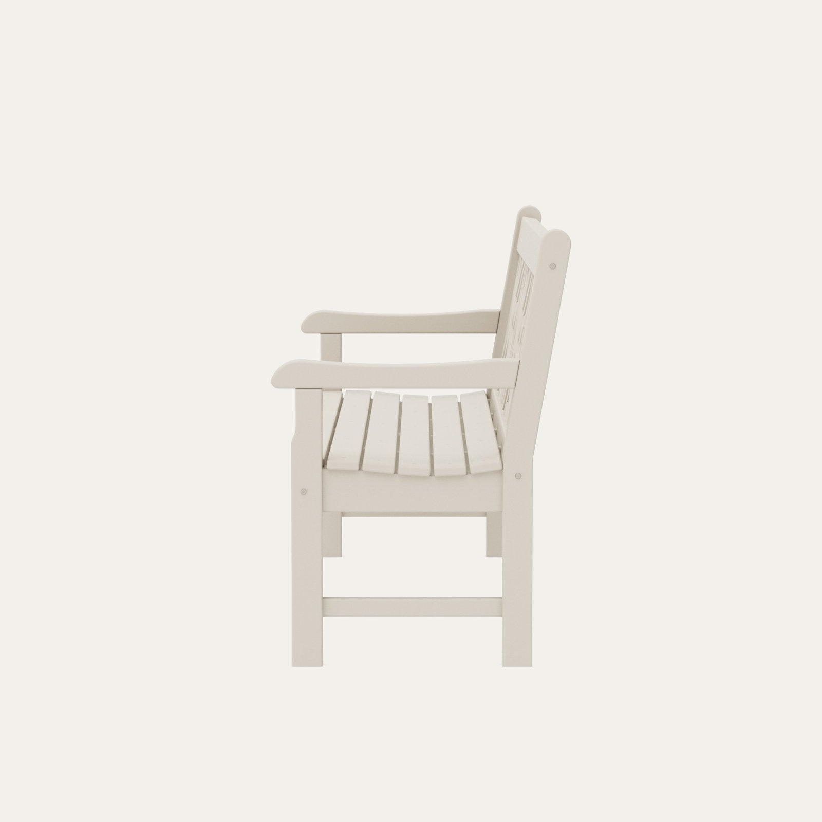 POLYWOOD® Rockford 72" Garden Bench, Sand