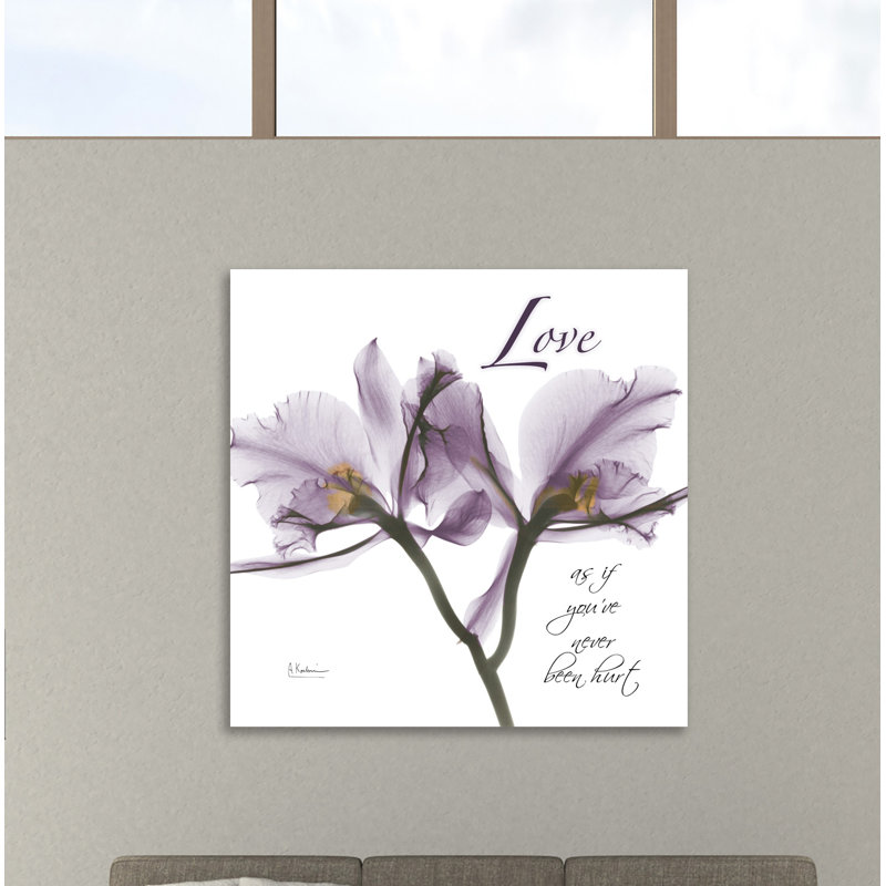 «Orchid Love X-Ray» par Albert Koetsier, reproduction de photo, H 48 po x l 48 po x P 1,5 po, Toile