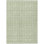 9' X 12' Sage And Ivory Geometric Washable Indoor Outdoor Area Rug