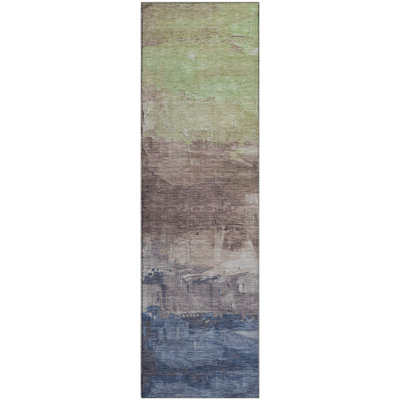 Premium Machine Washable Sykora AMF1473 Abstract Rug