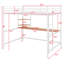 Lit mezzanine moyen avec escalier de rangement-1995340627