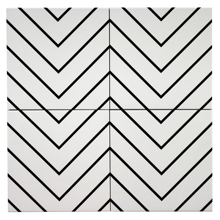 Astoria 8" x 8" Patterned Porcelain Tile