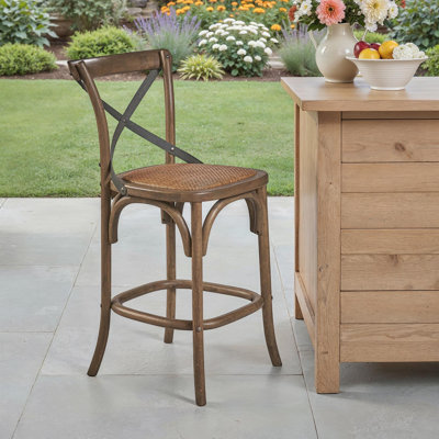Ogilvie 24" Patio Bar Stool by Gracie Oaks