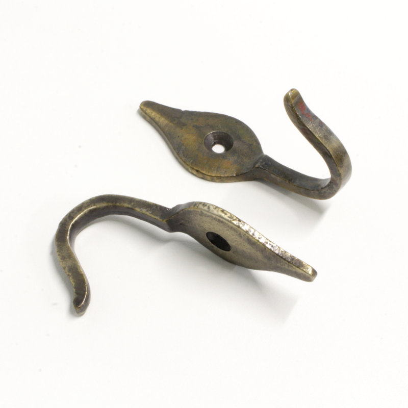 Iron Wall Wall Hook, Antique Brass