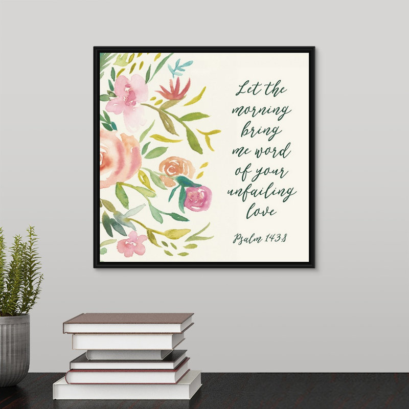 Grace upon grace ii-impression sur toile, Cadre noir, H 13,7 po x l 13,7 po x P 1,75 po