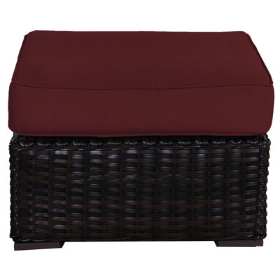 Repose-pieds d'extérieur avec coussin Sireci