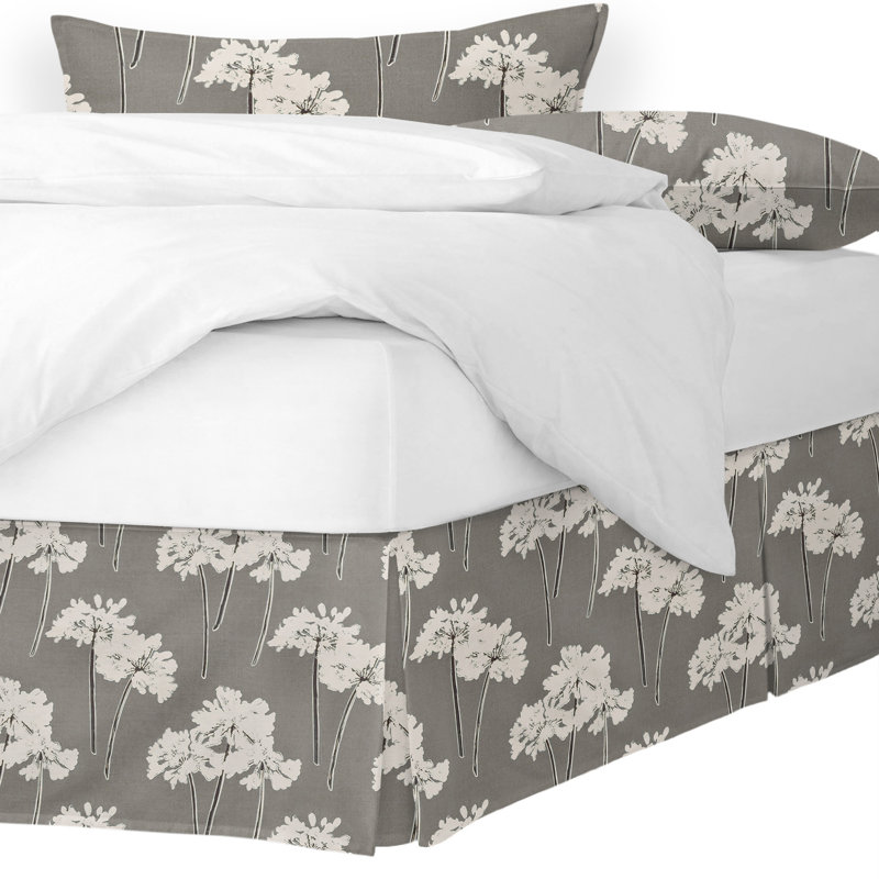 Sunny Vale Bed Skirt, 15", Full / Double, Mocha