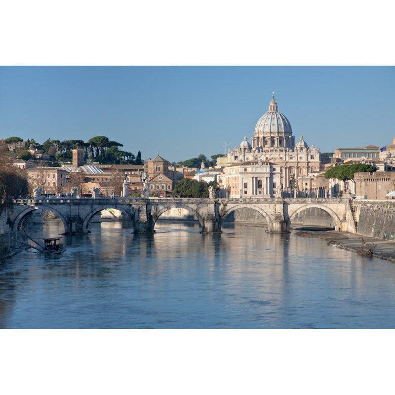 St Peter Basilica - Wrapped Canvas Print, 30cm H x 46cm W